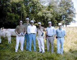 Cattle evaluation group at Spectrum Farm